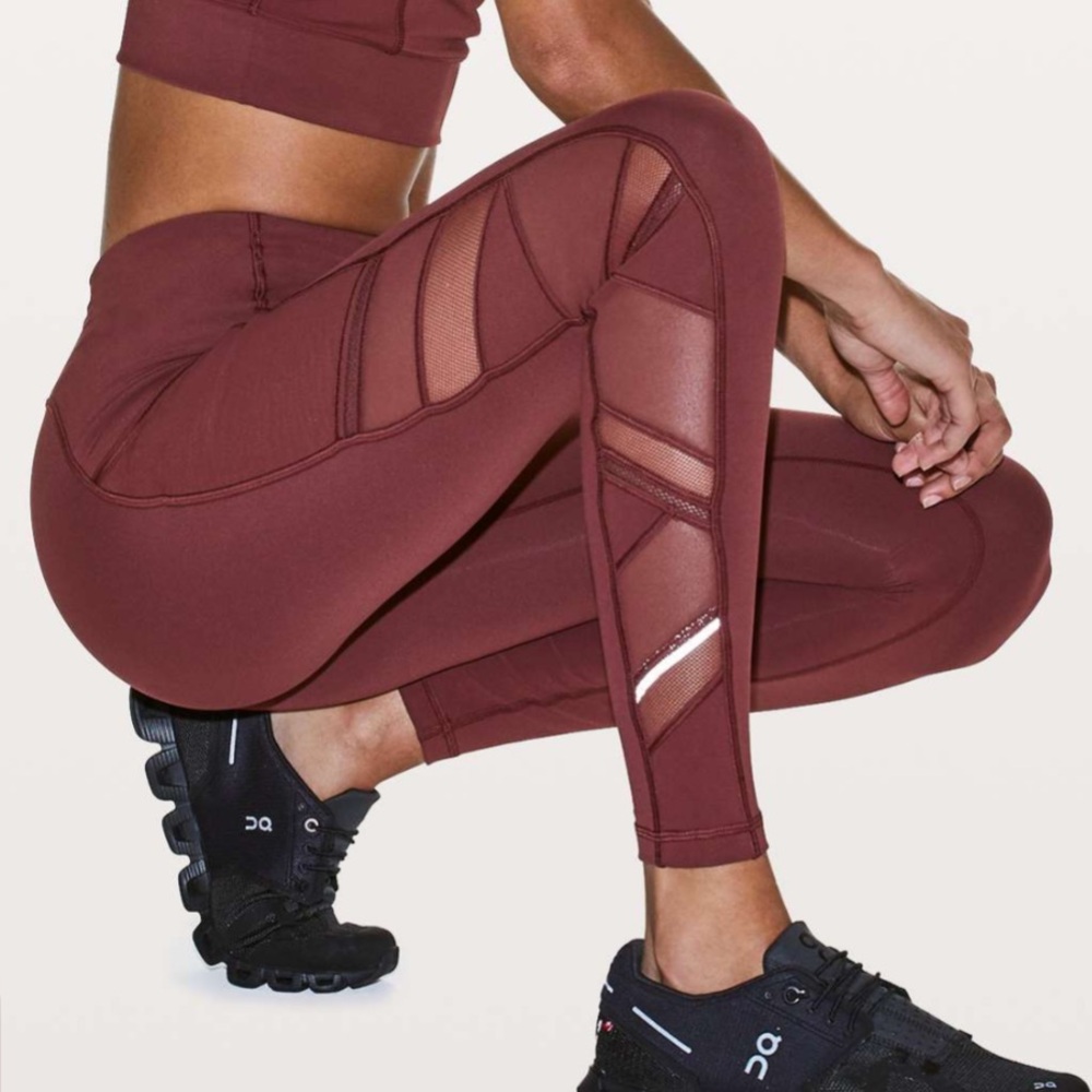 Lululemon Speed Up Tight Mesh 28" High-Rise Leggings in Savannah